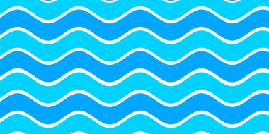 Mavi beyaz dalga desenli arka plan. Yaz tatili tasarımı için kullan. 