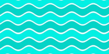 Mavi beyaz ve yeşil renk dalga desenli arka plan. Yaz tatili tasarımı için kullan. 