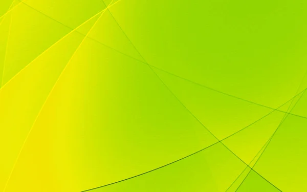 概要幾何学的緑と黄色の曲線勾配背景生態学的概念設計技術と現代 — ストック写真