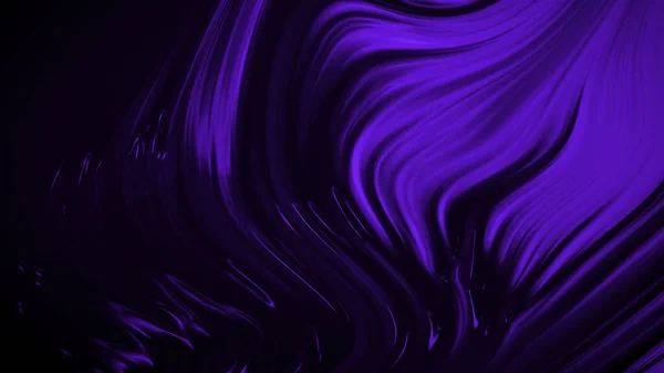 Abstrait Fond Noir Violet Avec Des Vagues Luxe Illustration Rendu — Photo