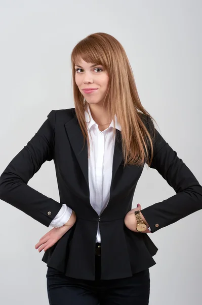 Junge Frau im formellen Anzug — Stockfoto