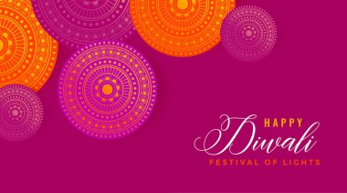Diwali tebrik kartı. Bir Hindu Festivali.