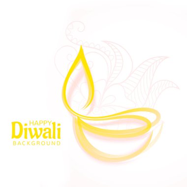 Diwali tebrik kartı. Bir Hindu Festivali.