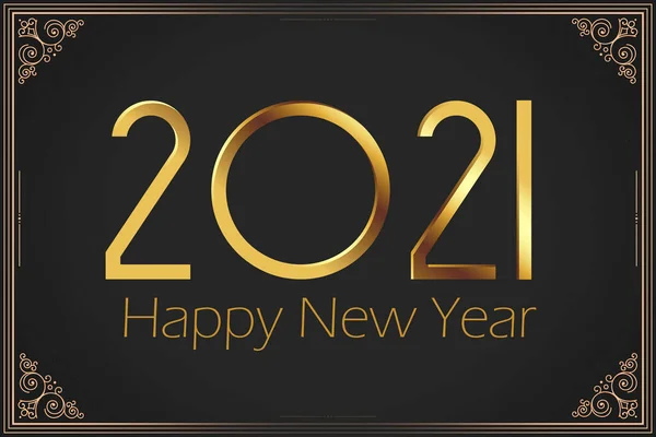 Šťastný Nový Rok 2021 Karta — Stock fotografie