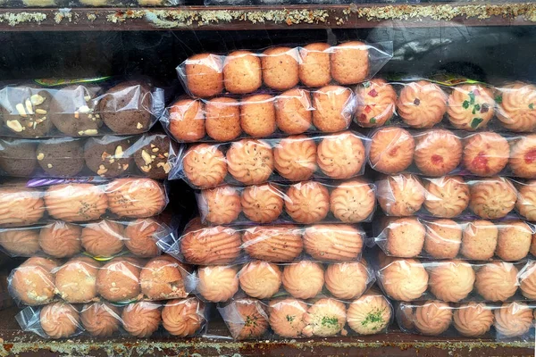 Indian Shop Biscuits Packs — Stock Photo, Image