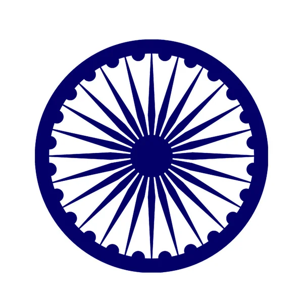 Ashoka Chakra Della Bandiera Nazionale Indiana — Foto Stock