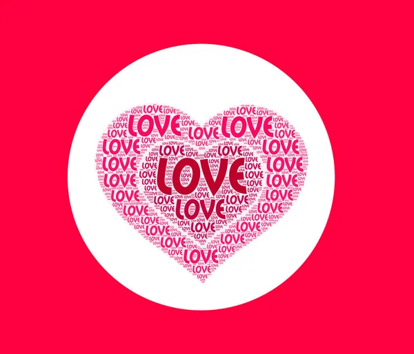 Love Greetings Shape Heart Love Encrypted — Stok fotoğraf