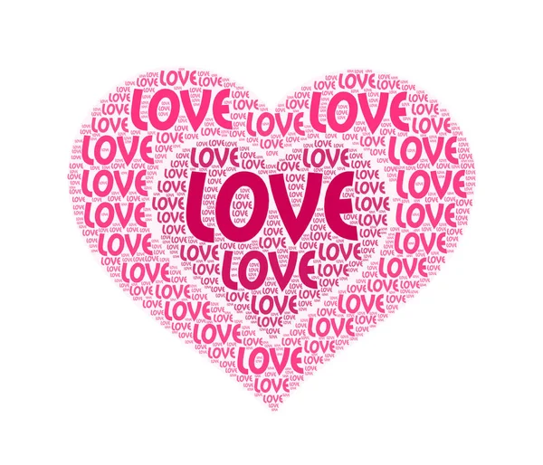Love Greetings Shape Hearts Love Encrypted — Stock fotografie