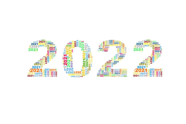 Новим Роком Вітальні Листівки 2022 — стокове фото