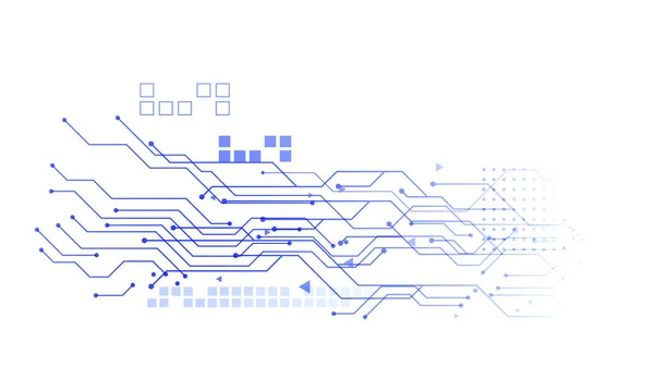 Beyaz arkaplanda devre kartı diyagramı