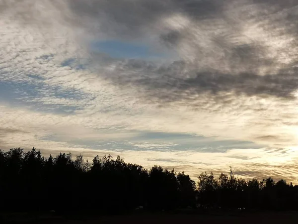 Sky Gyönyörű Varázslatos Finnország — Stock Fotó