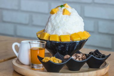 bingsu mango dondurma Kore tatlı