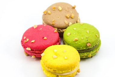 Beyaz arka plan üzerinde tatlı anne carons