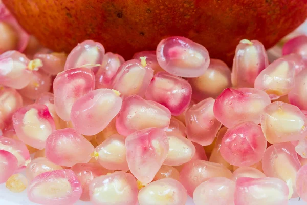 Fresh pomegranate on white background — Stock Photo, Image