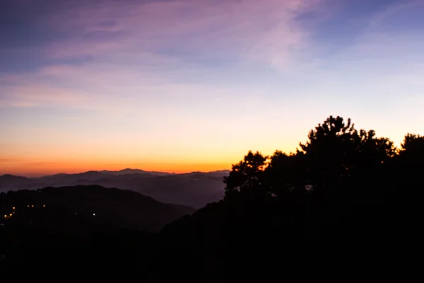 Twilight tijdstip Doi tung, Chiang Rai Thailand — Stockfoto