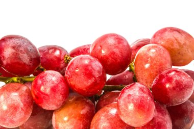 Beyaz zemin üzerine kırmızı üzüm suyu ile damla