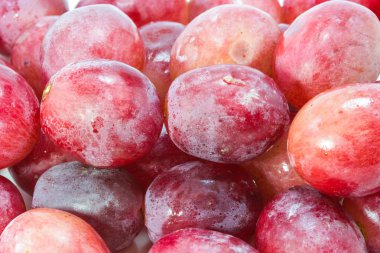 Beyaz zemin üzerine kırmızı üzüm suyu ile damla