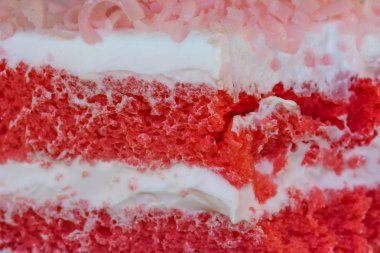 Çilekli pasta yakın çekim