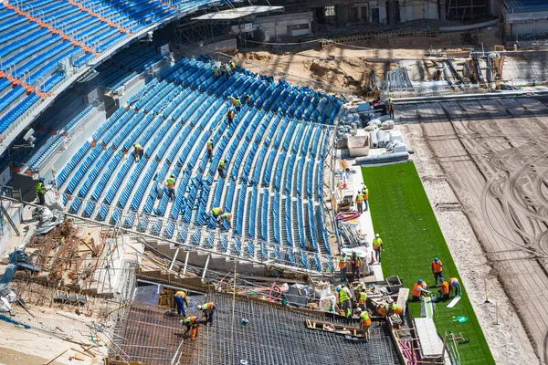 Madrid España Septiembre 2021 Interior Santiago Bernabeu Estadio Fútbol Del — Foto de Stock