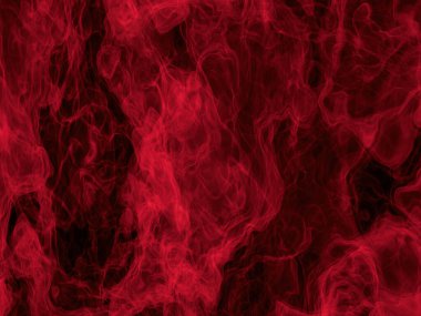 Karanlıktaki ateşi andıran kırmızı sis akıntısı