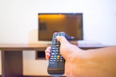 El kumanda televizyon için (sığ bulanık uzak tutun)