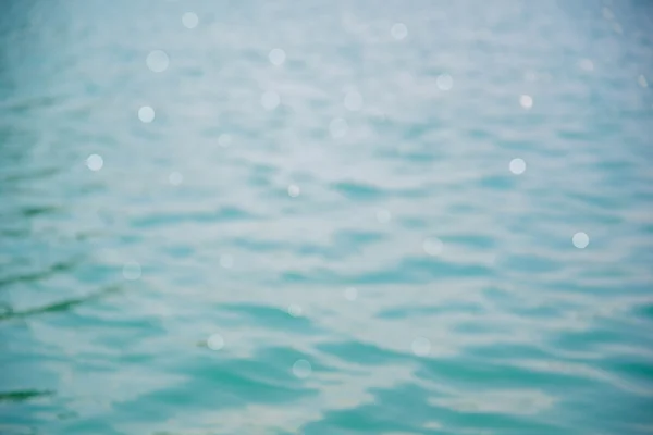 Mavi dalga doku ve bokeh (dalga yüzeyinde deniz).