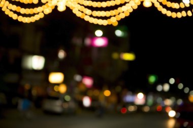 gece bokeh arka plan