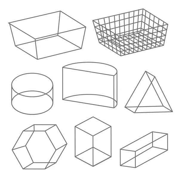 Многоугольная геометрическая линия геометрических фигур — стоковый вектор