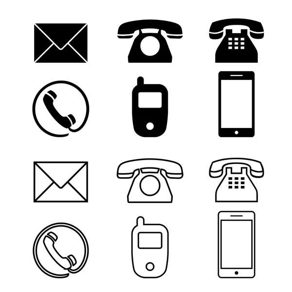 Icon phone simple telephone communication vector illustration — Stock ...