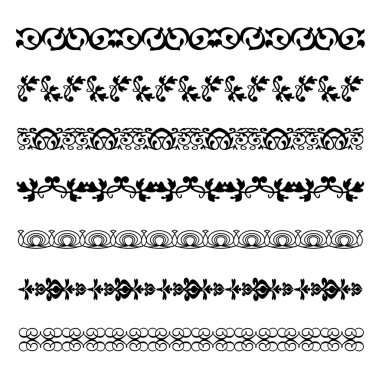 Çiçek vektör Vintage süsleme bölücü unsurlar Linedecoration retro tarzı