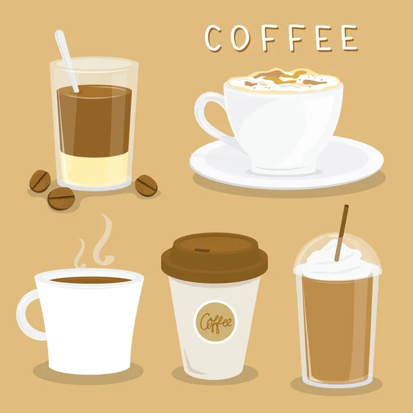 Vecteur de bande dessinée tasse de café — Image vectorielle