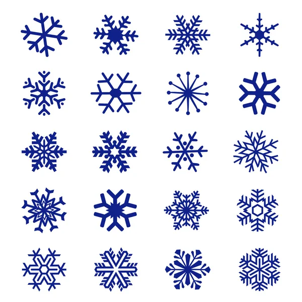 Kar tanesi simge vektör