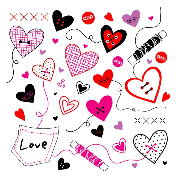 Amour Valentine Sweetheart vecteur — Image vectorielle