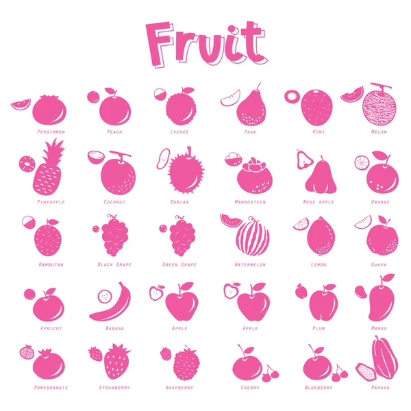 Fruit pictogram Vector — Stockvector