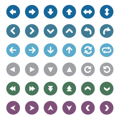 Evrensel okları vektör çizim seti