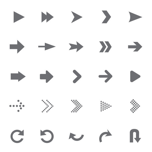 набор универсальных стрелок Векторная иллюстрация
