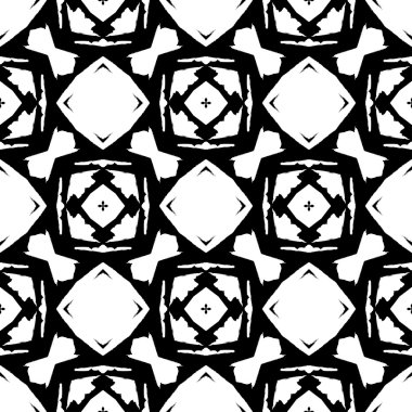 Soyut grunge seamless modeli. Geometrik süsleme.