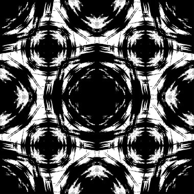 Soyut grunge seamless modeli. Geometrik süsleme.