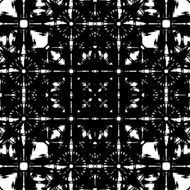 Soyut grunge seamless modeli. Geometrik süsleme.