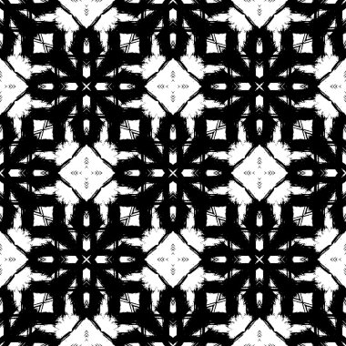 Soyut grunge seamless modeli. Geometrik süsleme.