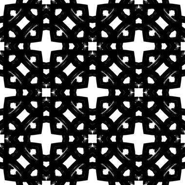 Soyut grunge seamless modeli. Geometrik süsleme.