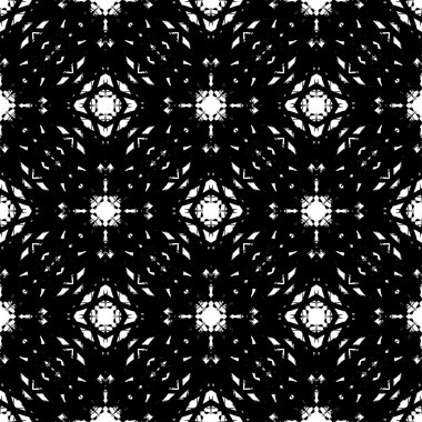 Soyut grunge seamless modeli. Geometrik süsleme.