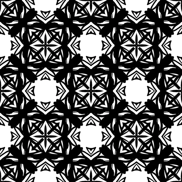 Abstracte grunge naadloze patroon. Geometrische sieraad. — Stockvector