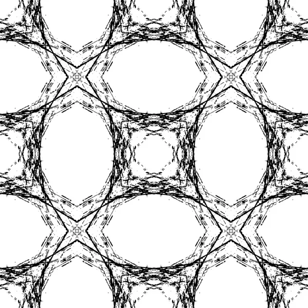 Абстрактный гранж бесшовный шаблон. Геометрический орнамент . — стоковый вектор