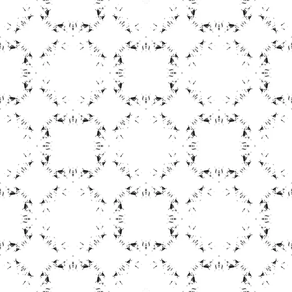 Abstrakt grunge seamless mönster. Geometrisk ornament. — Stock vektor