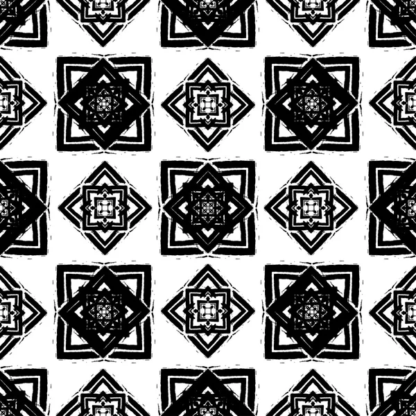 Abstraktes Grunge-Muster. geometrisches Ornament. — Stockvektor