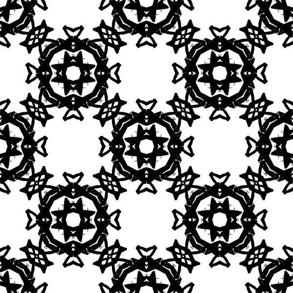 抽象的なグランジ シームレス パターン。幾何学的な飾り. — ストックベクタ
