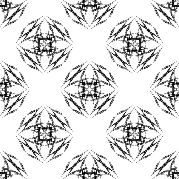 Abstrakt grunge seamless mönster. Geometrisk ornament. — Stock vektor