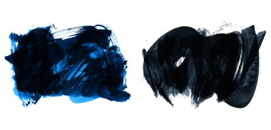 soyut fırça darbeleri, vektör illüstrasyonu