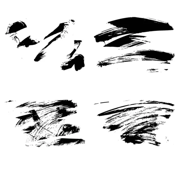 Abstract Brush Strokes Vector Illustration — Stock Vector